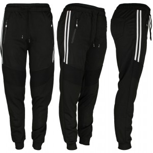 Men's Joggers, Zipper Pockets Black