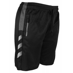 Men's Shorts W/ Side Stripe Black