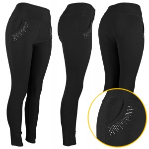 Womens Dress Pants Burst Black