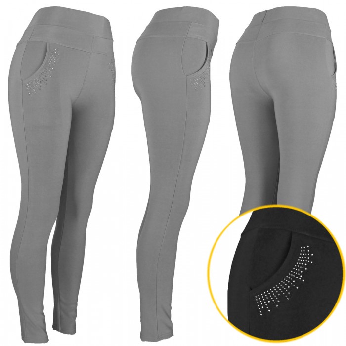 Womens Dress Pants Burst Gray