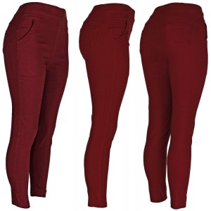 Womens Summer Denim Burgundy